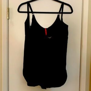 Spank bodysuit, 3X, black open bust